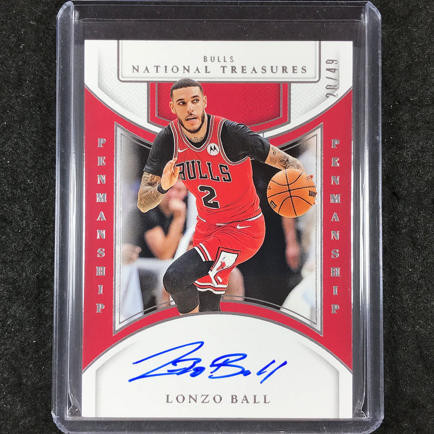 2024-25 National Treasures LONZO BALL Penmanship Auto 20/49