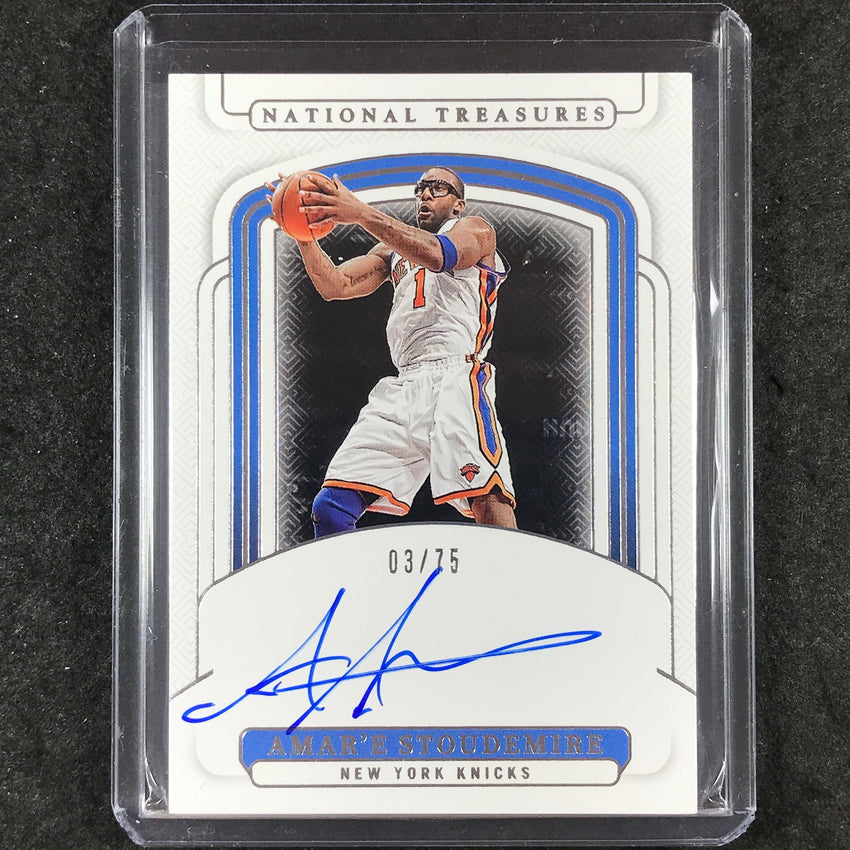 2024-25 National Treasures AMAR'E STOUDEMIRE Signatures Auto 3/75