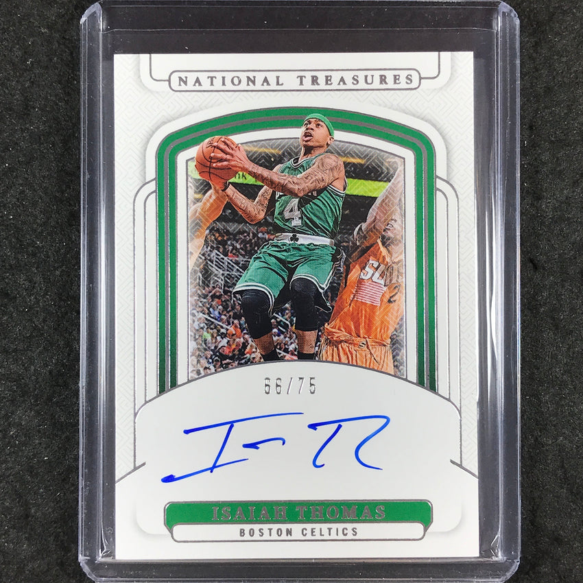 2024-25 National Treasures ISAIAH THOMAS Signatures Auto 66/75
