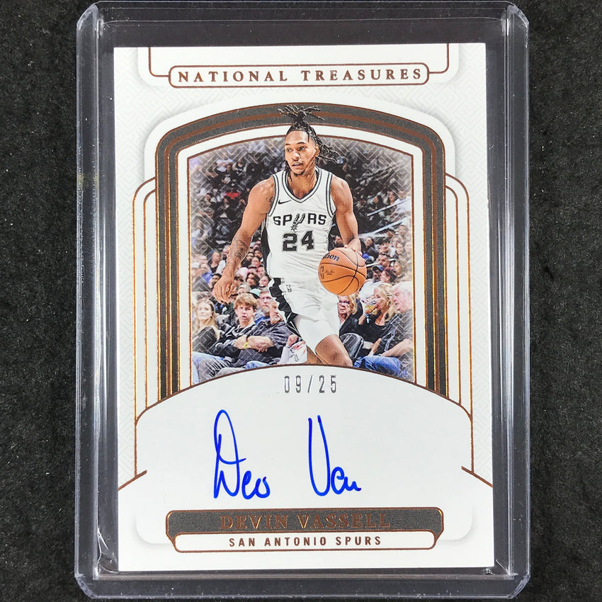 2024-25 National Treasures DEVIN VASSELL Signatures Auto Bronze 9/25