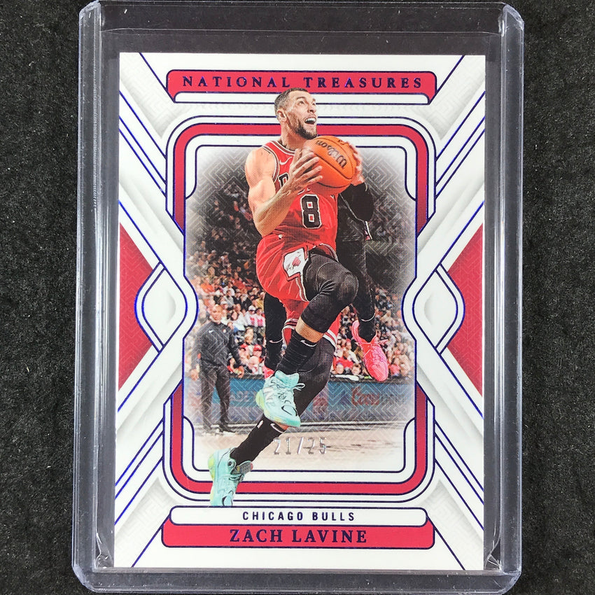 2024-25 National Treasures ZACH LAVINE Base Royal 21/25