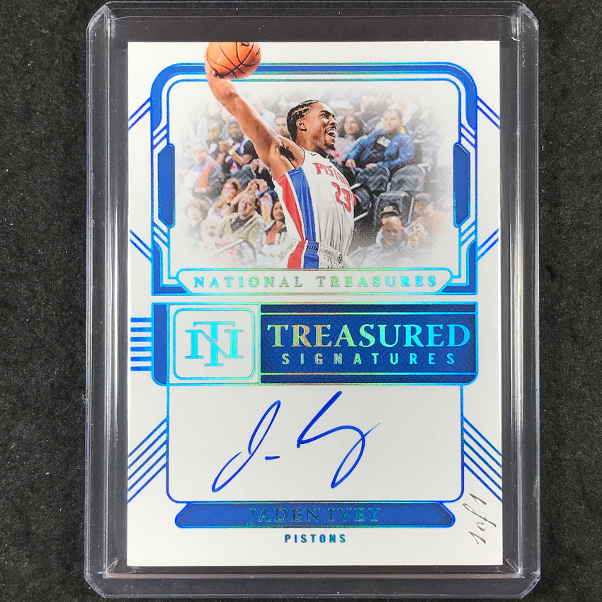 2024-25 National Treasures JADEN IVEY Treasured Signatures Platinum 1/1