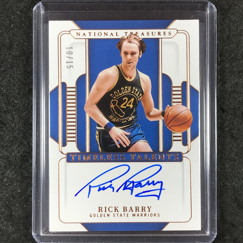 2024-25 National Treasures RICK BARRY Timeless Talents Auto Bronze 10/15