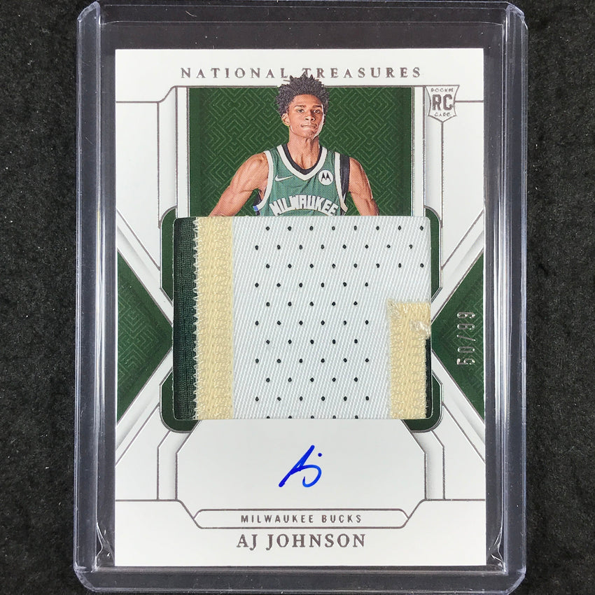 2024-25 National Treasures AJ JOHNSON Rookie Patch Auto 50/99 #101