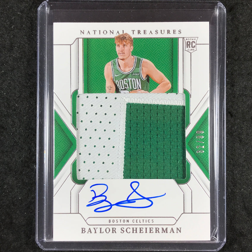 2024-25 National Treasures BAYLOR SCHEIERMAN Rookie Patch Auto 32/99 #110