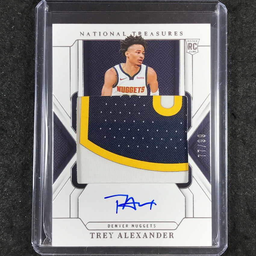 2024-25 National Treasures TREY ALEXANDER Rookie Patch Auto 77/99 #116
