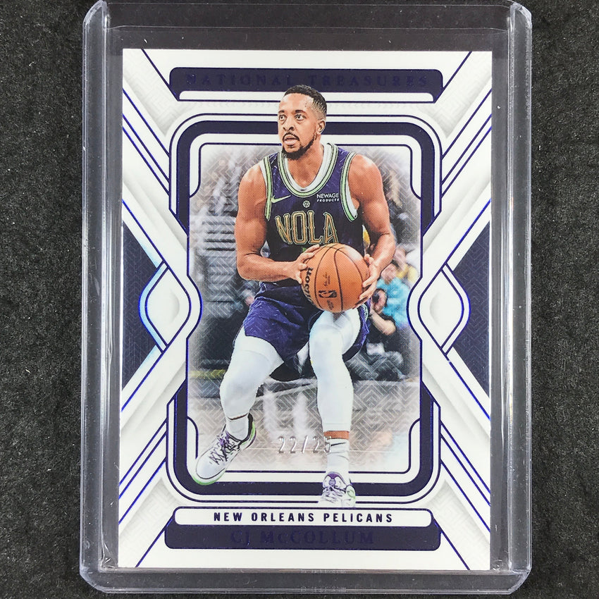 2024-25 National Treasures CJ MCCOLLUM Base Royal 22/25