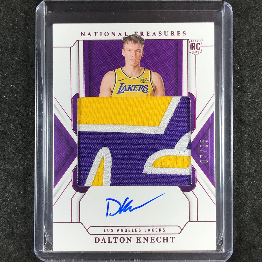 2024-25 National Treasures DALTON KNECHT Rookie Patch Auto Pink 7/25 #103