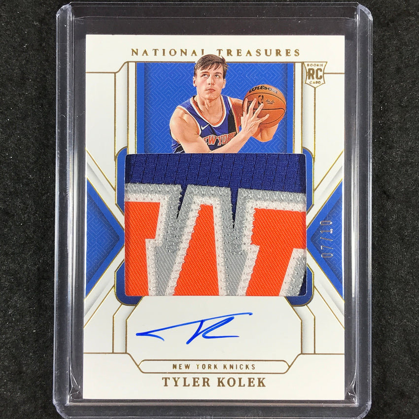 2024-25 National Treasures TYLER KOLEK Rookie Patch Auto Gold 7/10 #106