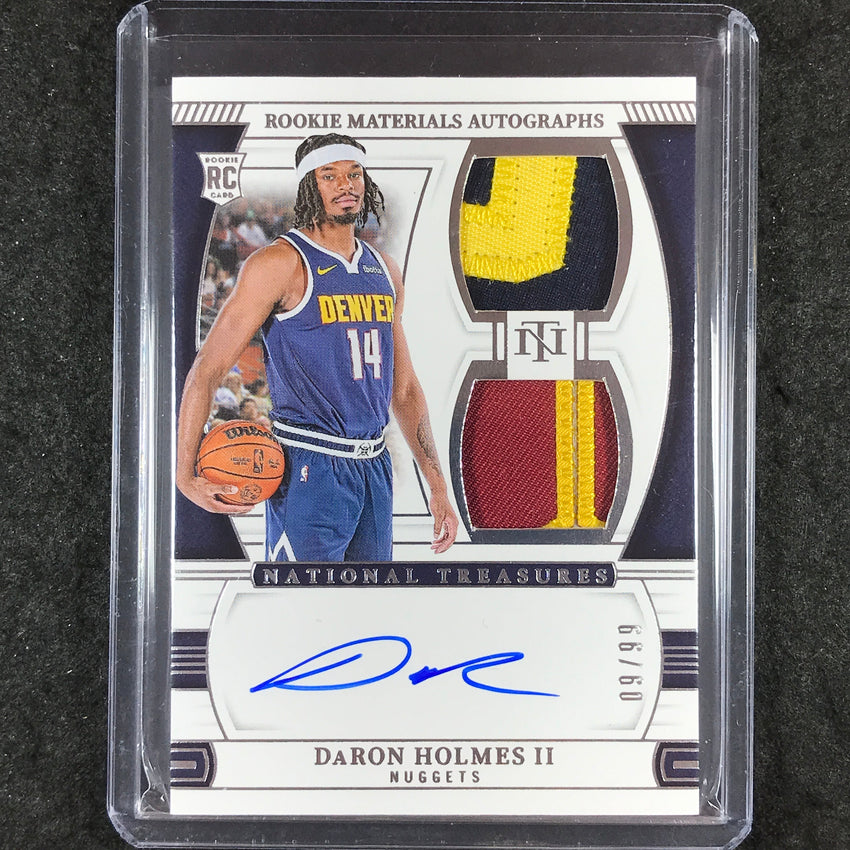 2024-25 National Treasures DARON HOLMES II Rookie Materials Dual Patch Auto 9/99