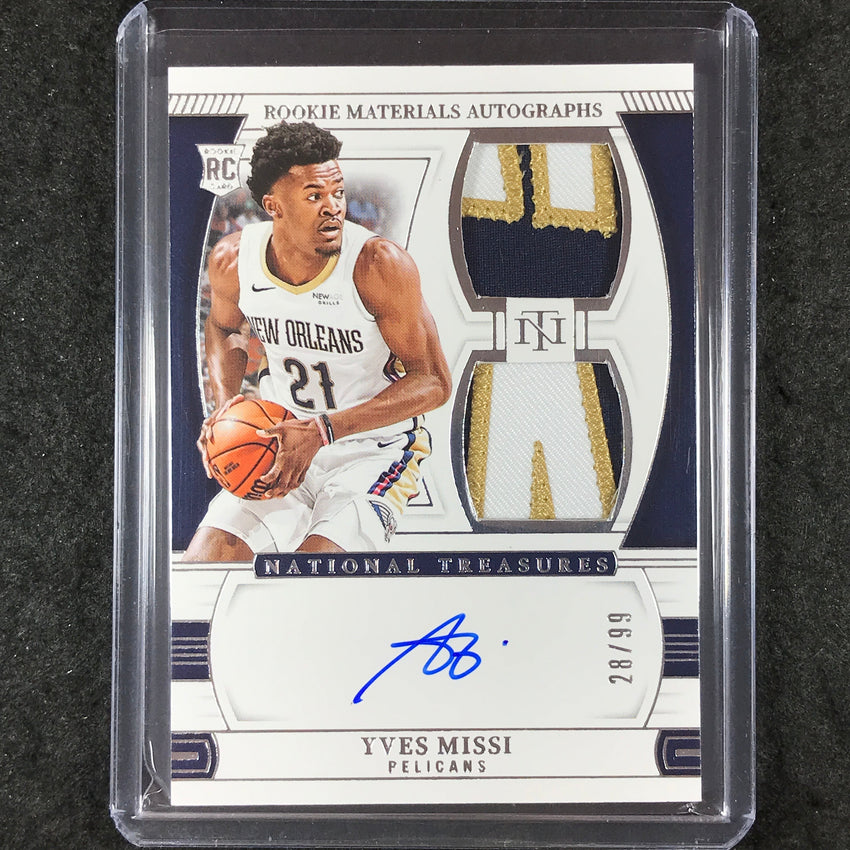 2024-25 National Treasures YVES MISSI Rookie Materials Dual Patch Auto 28/99