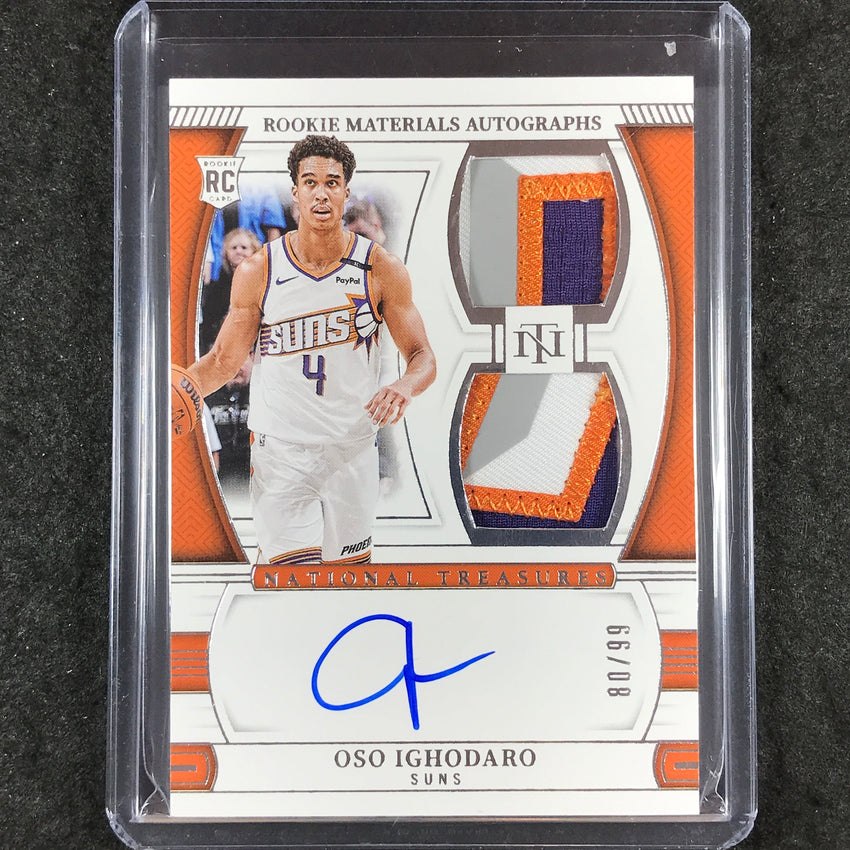 2024-25 National Treasures OSO IGHODARO Rookie Materials Dual Patch Auto 80/99