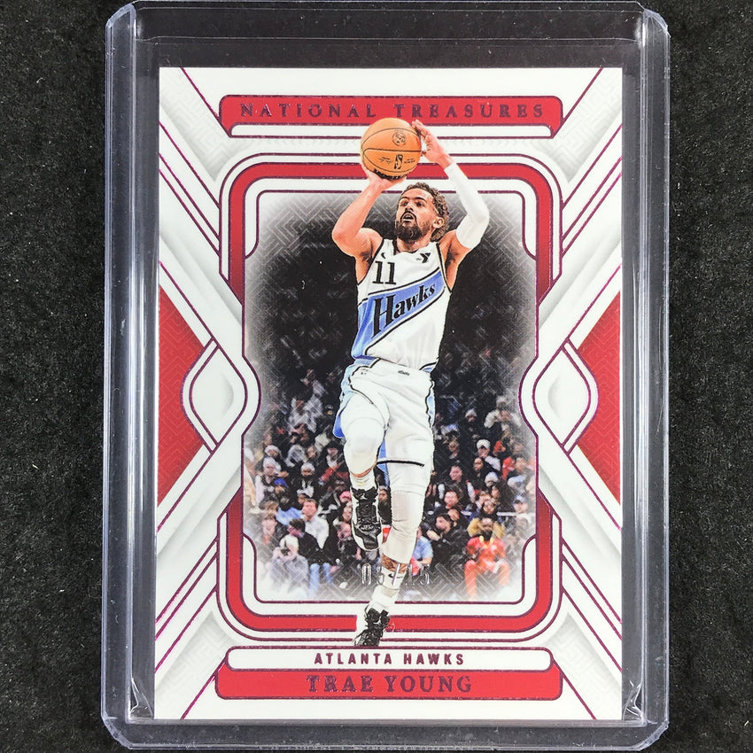 2024-25 National Treasures TRAE YOUNG Base Pink 6/15