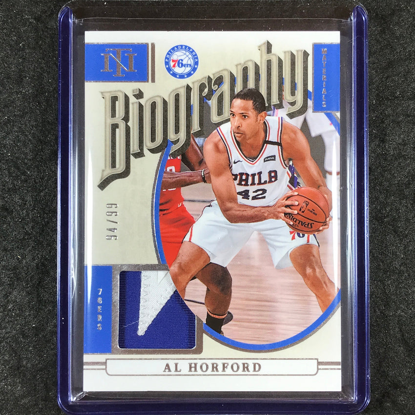 2024-25 National Treasures AL HORFORD Biography Materials Patch Relic 94/99