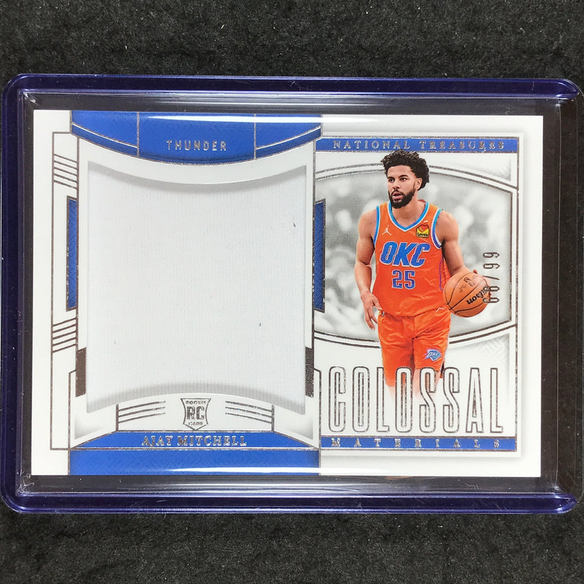2024-25 National Treasures AJAY MITCHELL Colossal Rookie Materials Jersey 66/99