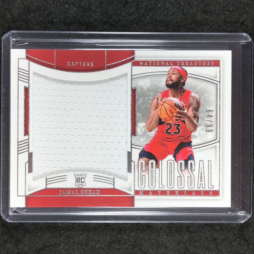 2024-25 National Treasures JAMAL SHEAD Colossal Rookie Materials Jersey 64/99