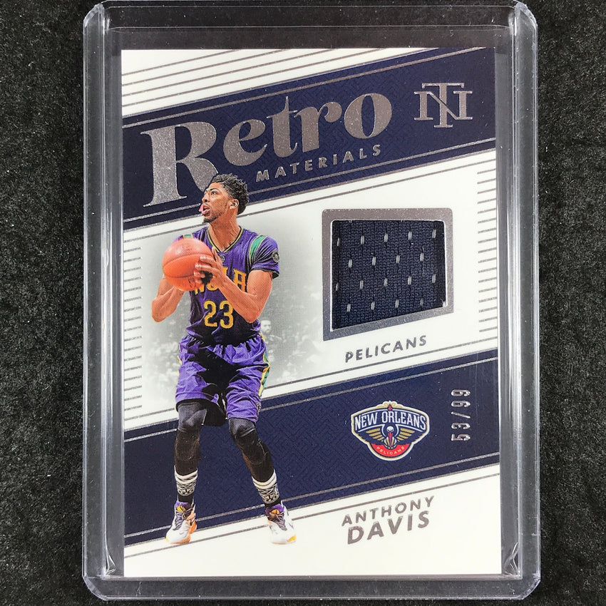 2024-25 National Treasures ANTHONY DAVIS Retro Materials Jersey Relic 53/99