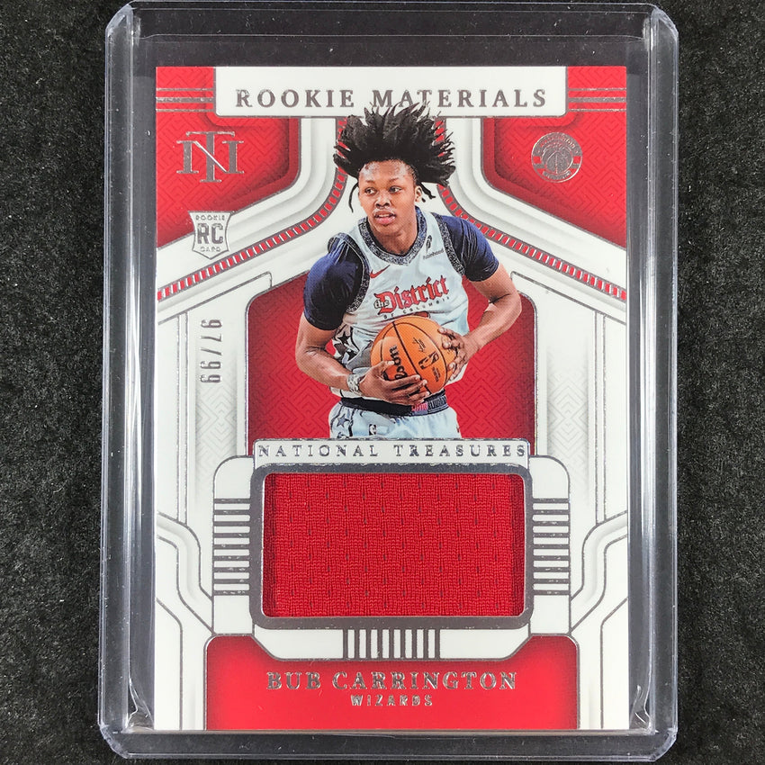 2024-25 National Treasures BUB CARRINGTON Rookie Materials Jersey Relic 97/99
