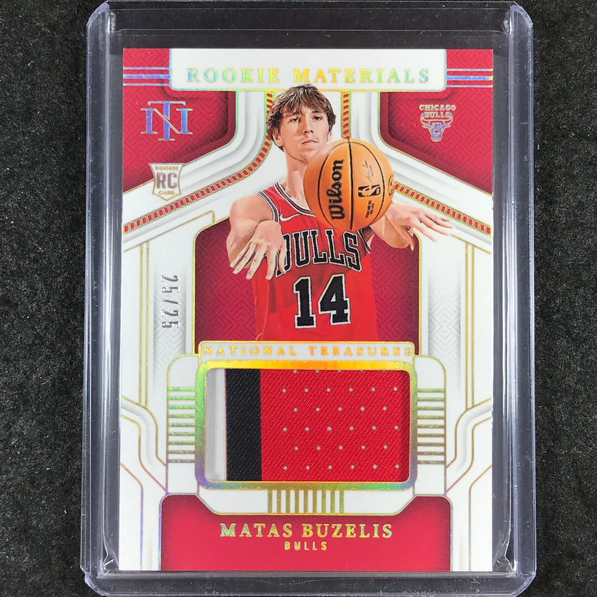 2024-25 National Treasures MATAS BUZELIS Rookie Materials Patch Relic 25/25