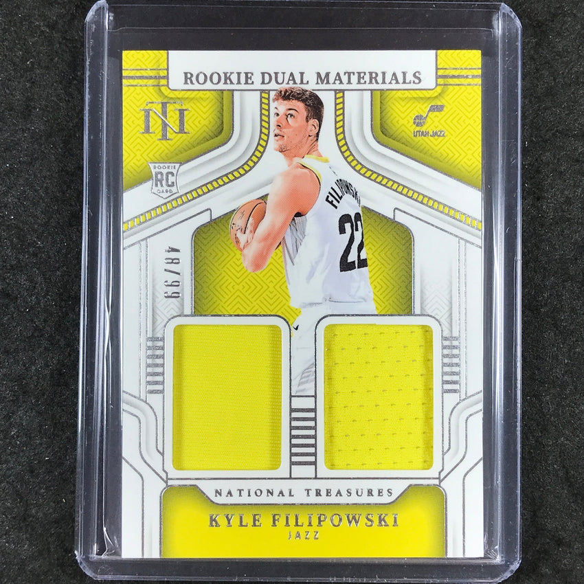 2024-25 National Treasures KYLE FILIPOWSKI Rookie Dual Materials Jersey 48/99