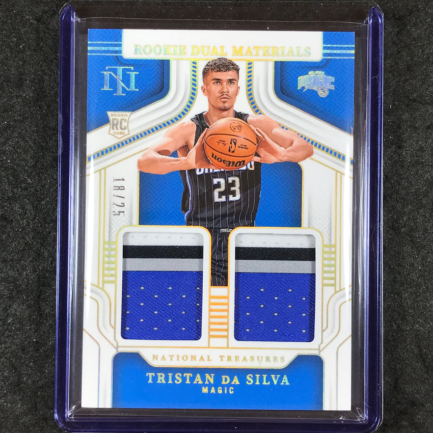 2024-25 National Treasures TRISTAN DA SILVA Rookie Dual Materials Patch 18/25