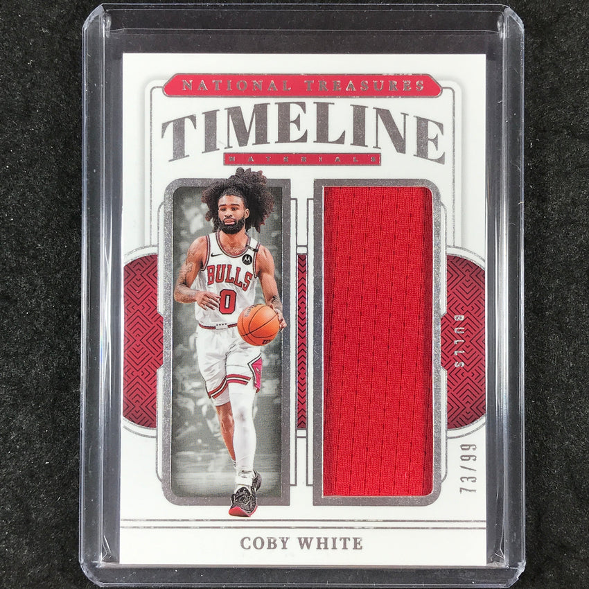 2024-25 National Treasures COBY WHITE Timeline Materials Jersey Relic 73/99