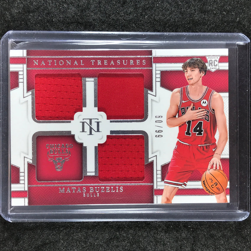 2024-25 National Treasures MATAS BUZELIS Rookie Triple Materials Jersey 60/99
