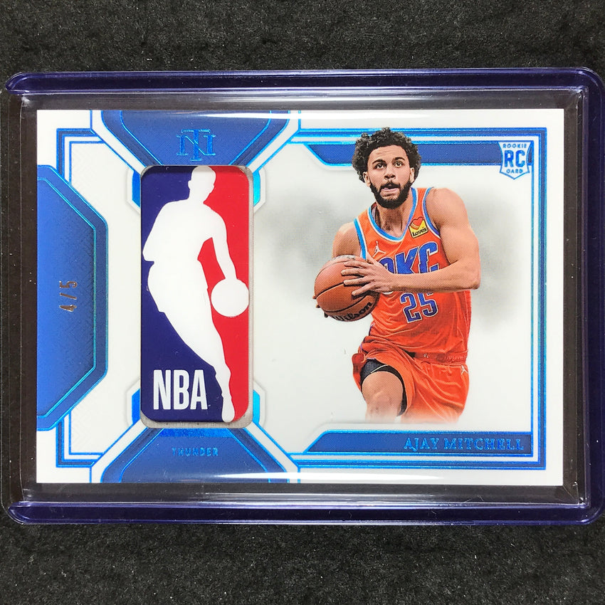 2024-25 National Treasures AJAY MITCHELL Rookie Logoman Patch Relic 4/5