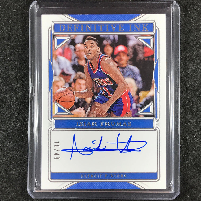 2024-25 National Treasures ISIAH THOMAS Definitive Ink Auto 18/49