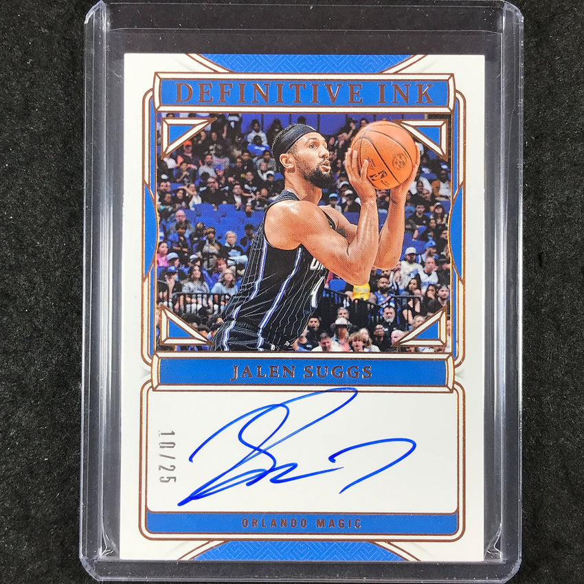 2024-25 National Treasures JALEN SUGGS Definitive Ink Auto Bronze 10/25