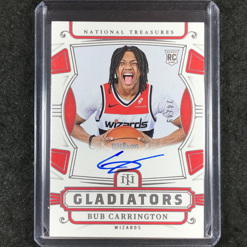 2024-25 National Treasures BUB CARRINGTON Gladiators Rookie Auto 24/49