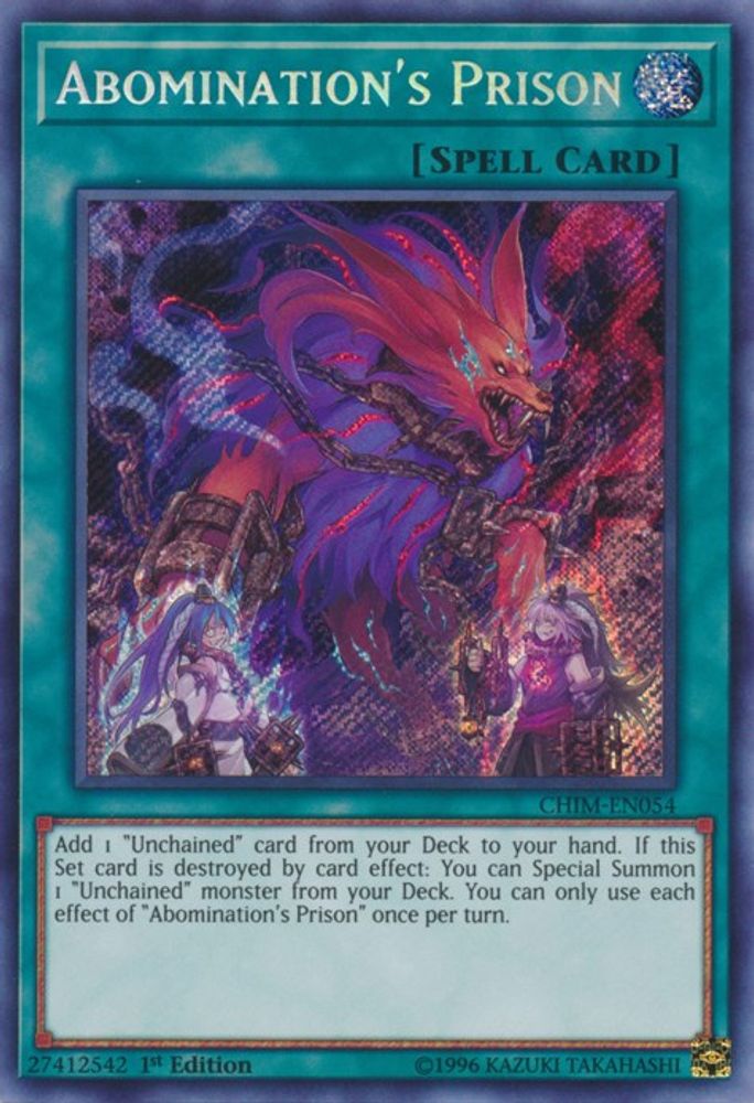 Abomination's Prison - (CHIM-EN054) - Secret Rare  Unlimited