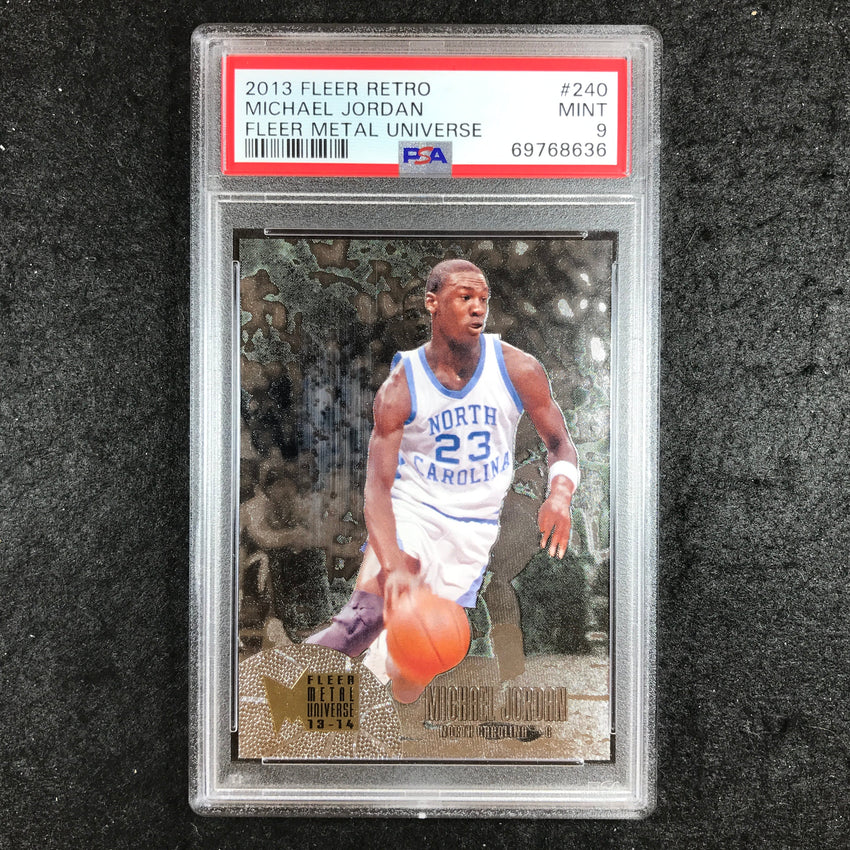 2013 Fleer Retro MICHAEL JORDAN Fleer Metal Universe #240 PSA 9 (636)