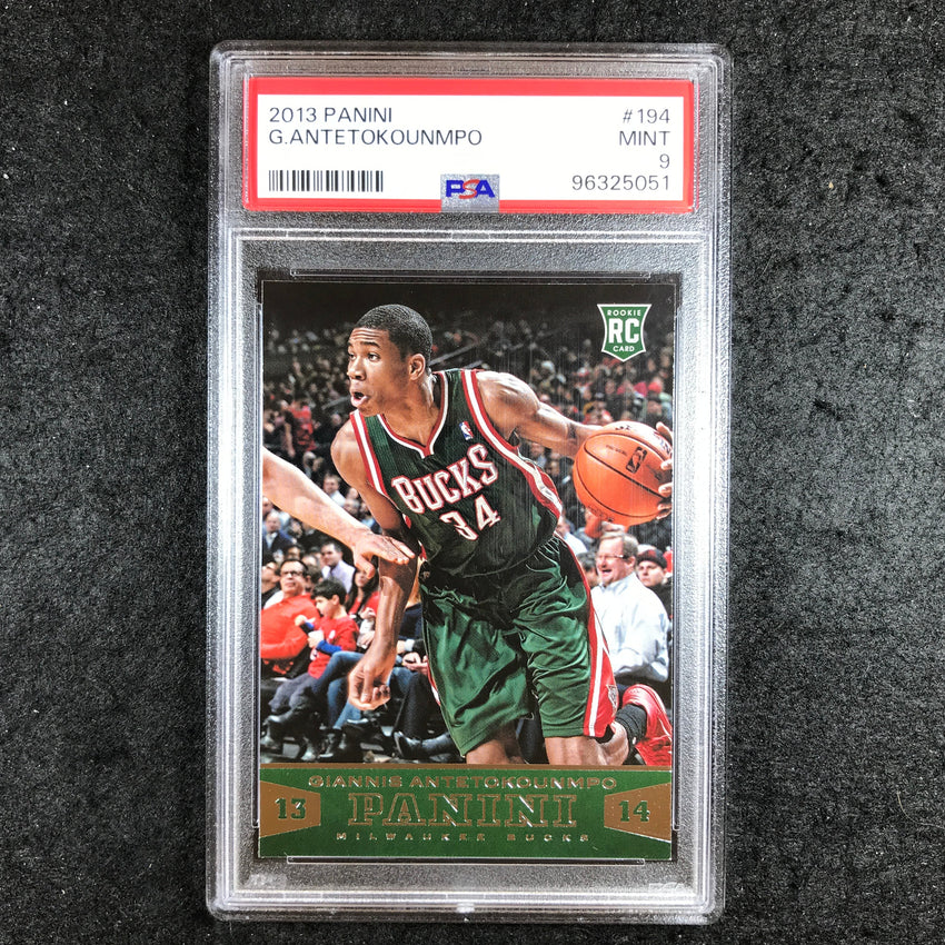 2013 Panini GIANNIS ANTETOKOUNMPO Rookie #194 PSA 9 (051)