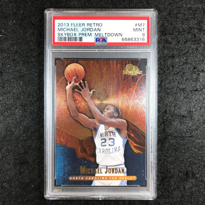 2013 Fleer Retro MICHAEL JORDAN Skybox Premium Meltdown #M7 PSA 9 (316)