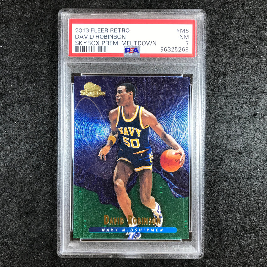 2013 Fleer Retro DAVID ROBINSON Skybox Premium Meltdown #M8 PSA 7 (269)