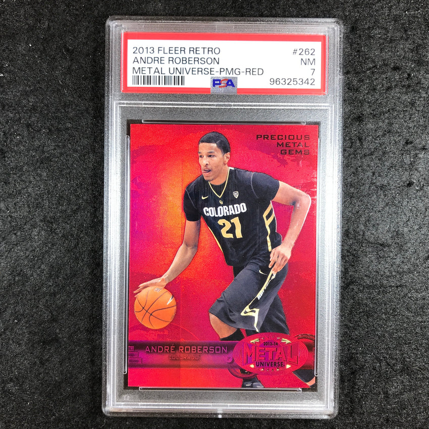 2013 Fleer Retro ANDRE ROBERSON Metal Universe PMG Red 90/150 #262 PSA 7 (342)
