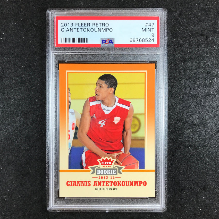 2013 Fleer Retro GIANNIS ANTETOKOUNMPO Rookie #47 PSA 9 (524)