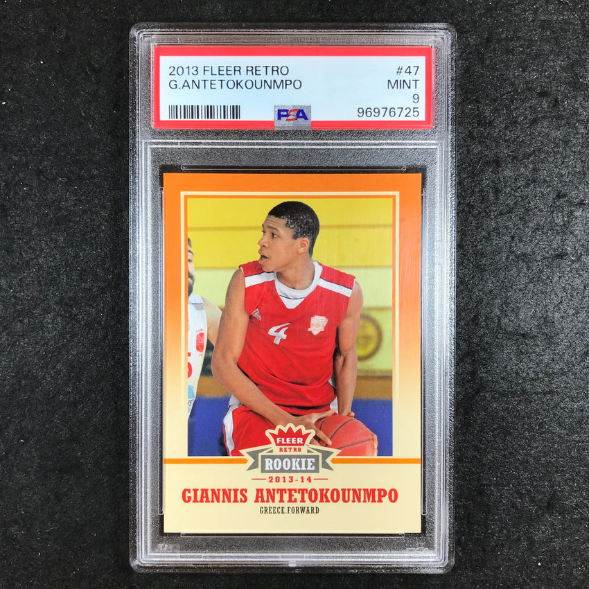 2013 Fleer Retro GIANNIS ANTETOKOUNMPO Rookie #47 PSA 9 (725)