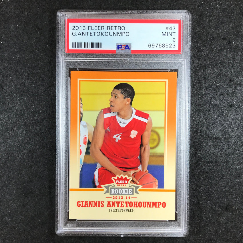 2013 Fleer Retro GIANNIS ANTETOKOUNMPO Rookie #47 PSA 9 (523)