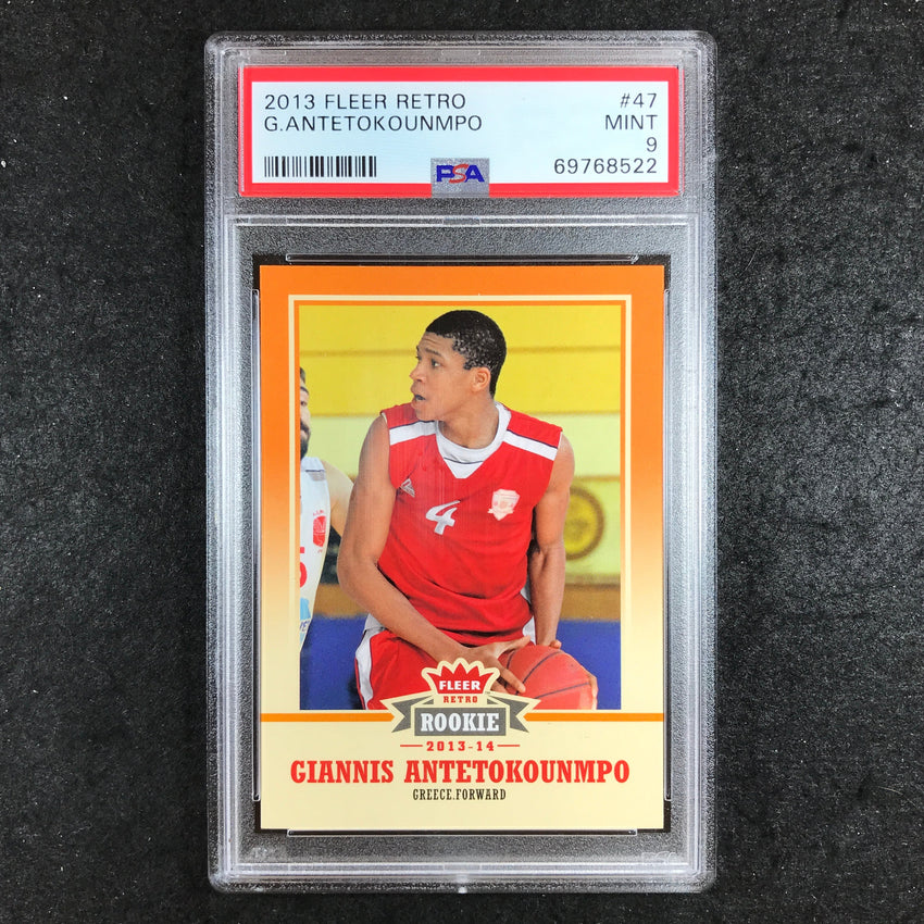 2013 Fleer Retro GIANNIS ANTETOKOUNMPO Rookie #47 PSA 9 (522)