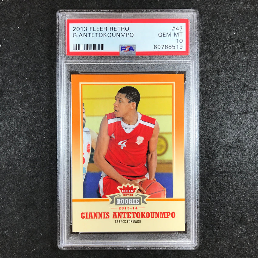 2013 Fleer Retro GIANNIS ANTETOKOUNMPO Rookie #47 PSA 10 (519)