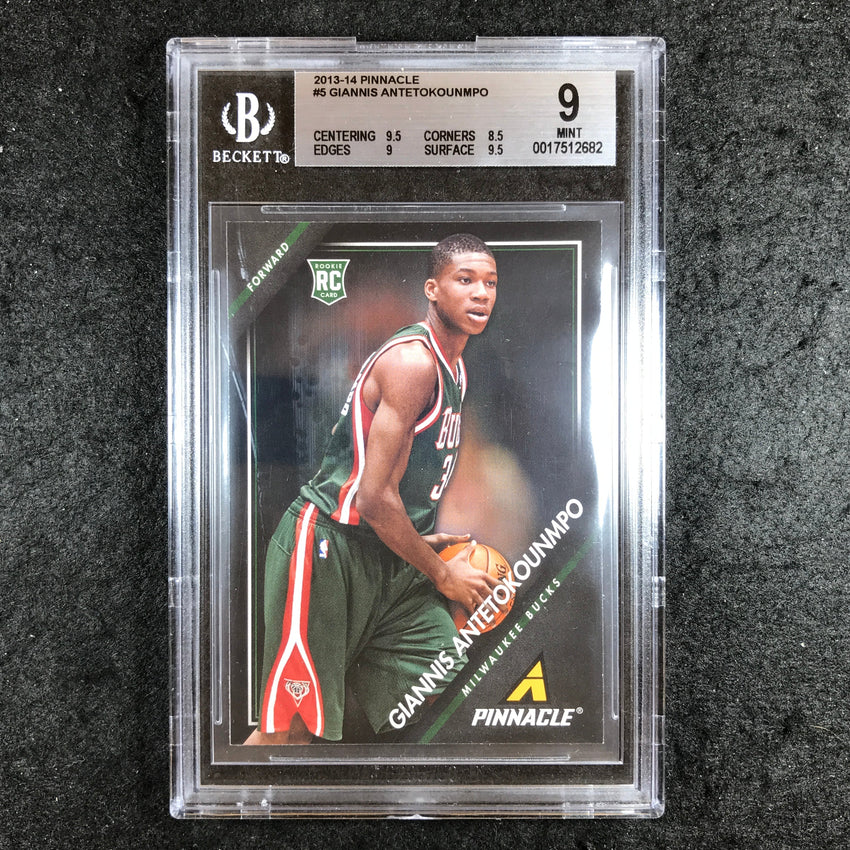 2013-14 Pinnacle GIANNIS ANTETOKOUNMPO Rookie #5 BGS 9 (682)