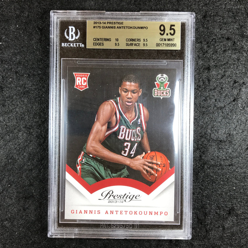 2013-14 Prestige GIANNIS ANTETOKOUNMPO Rookie #175 BGS 9.5 (998)