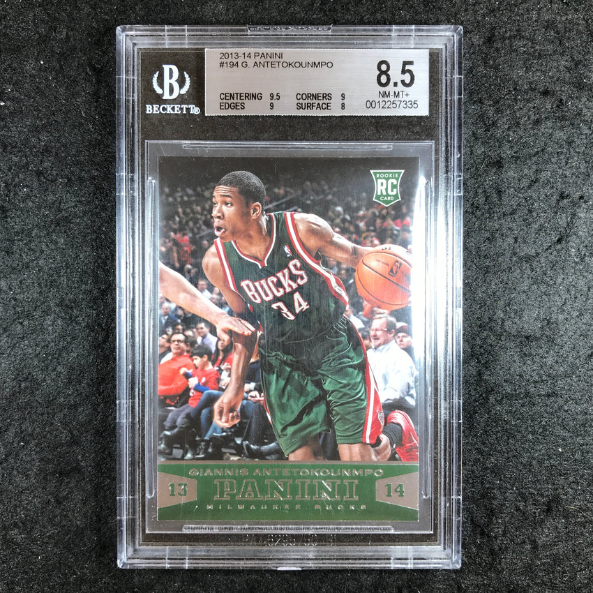 2013-14 Panini Basketball GIANNIS ANTETOKOUNMPO Rookie #194 BGS 8.5 (335)