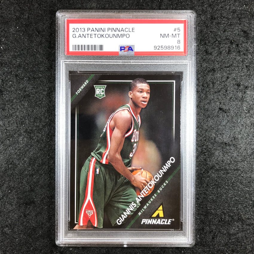 2013 Pinnacle GIANNIS ANTETOKOUNMPO Rookie #5 PSA 8 (916)