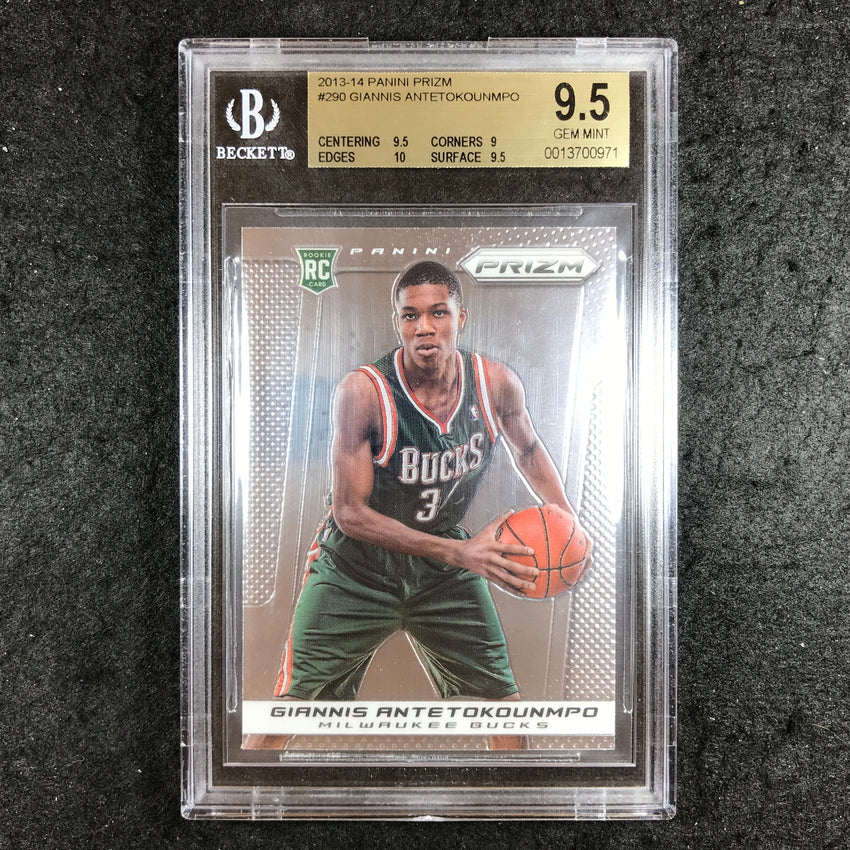 2013-14 Prizm GIANNIS ANTETOKOUNMPO Rookie #290 BGS 9.5 (971)