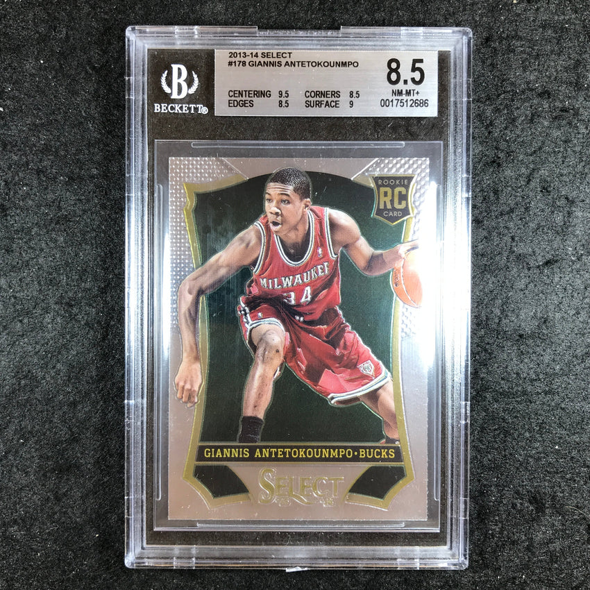 2013-14 Select GIANNIS ANTETOKOUNMPO Rookie #178 BGS 8.5 (686)