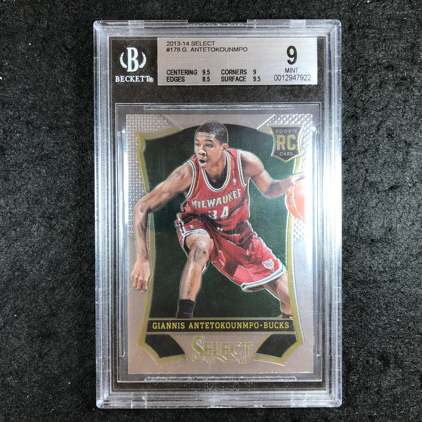 2013-14 Select GIANNIS ANTETOKOUNMPO Rookie #178 BGS 9 (922)