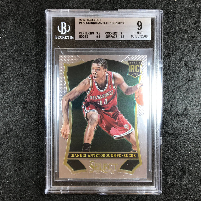 2013-14 Select GIANNIS ANTETOKOUNMPO Rookie #178 BGS 9 (669)